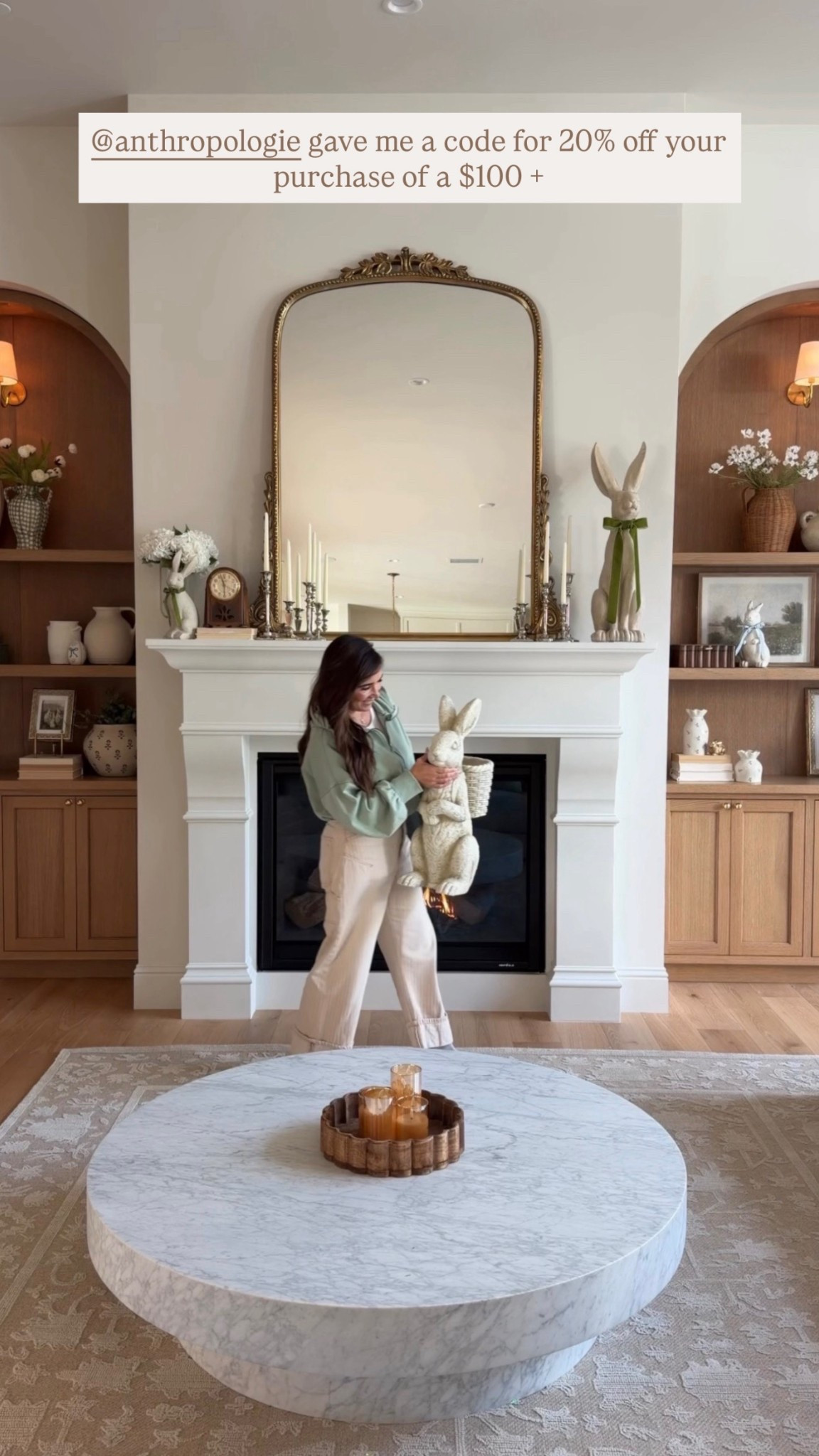 Use code AURELIE20 for 20% off a $100 or more @Anthropologie mirror is 5ft

#LTKSaleAlert #LTKSpringSale #LTKHome