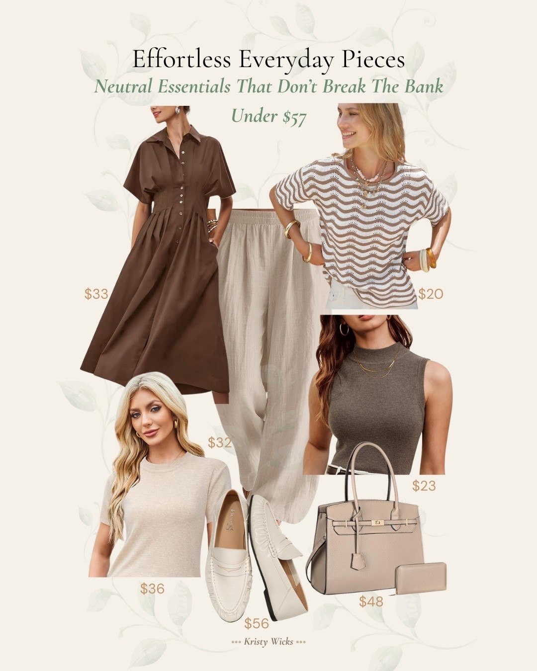 Effortless Everyday pieces! 
Neutral essentials that don’t break the bank! - Under $57 

#LTKSaleAlert #LTKWorkwear #LTKMothersDay