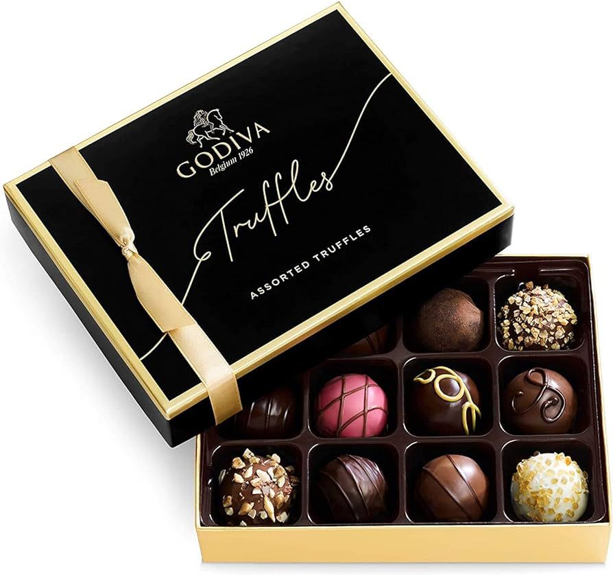 Godiva Chocolatier Signature Truffles Assorted Chocolate Gift Box, 12 pc. | Amazon (US)