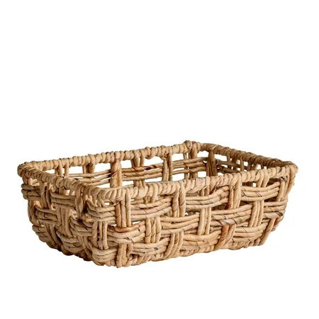 Better Homes & Gardens Rectangle Modern Open Weave Basket | Walmart (US)