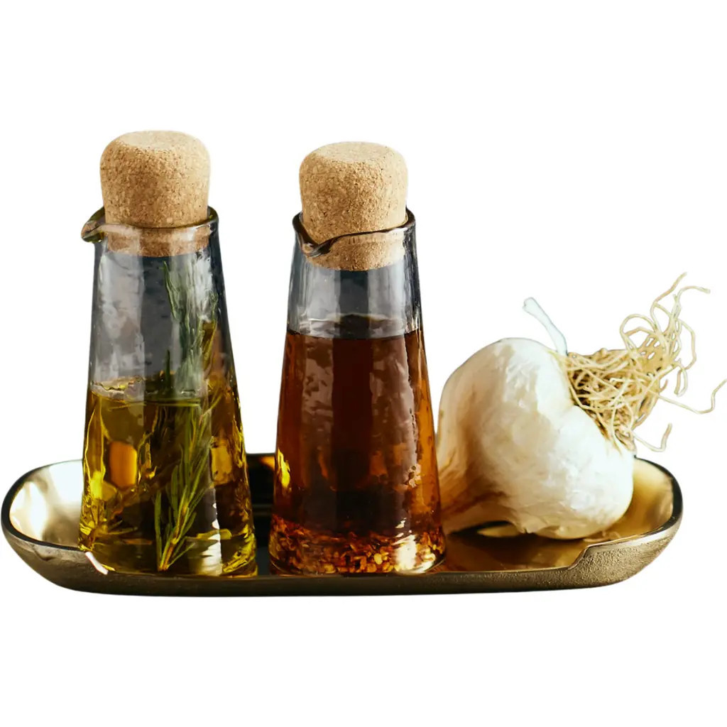 The Collective Home Pebbled Small Carafe - Set of 2 in Natural at Nordstrom | Nordstrom