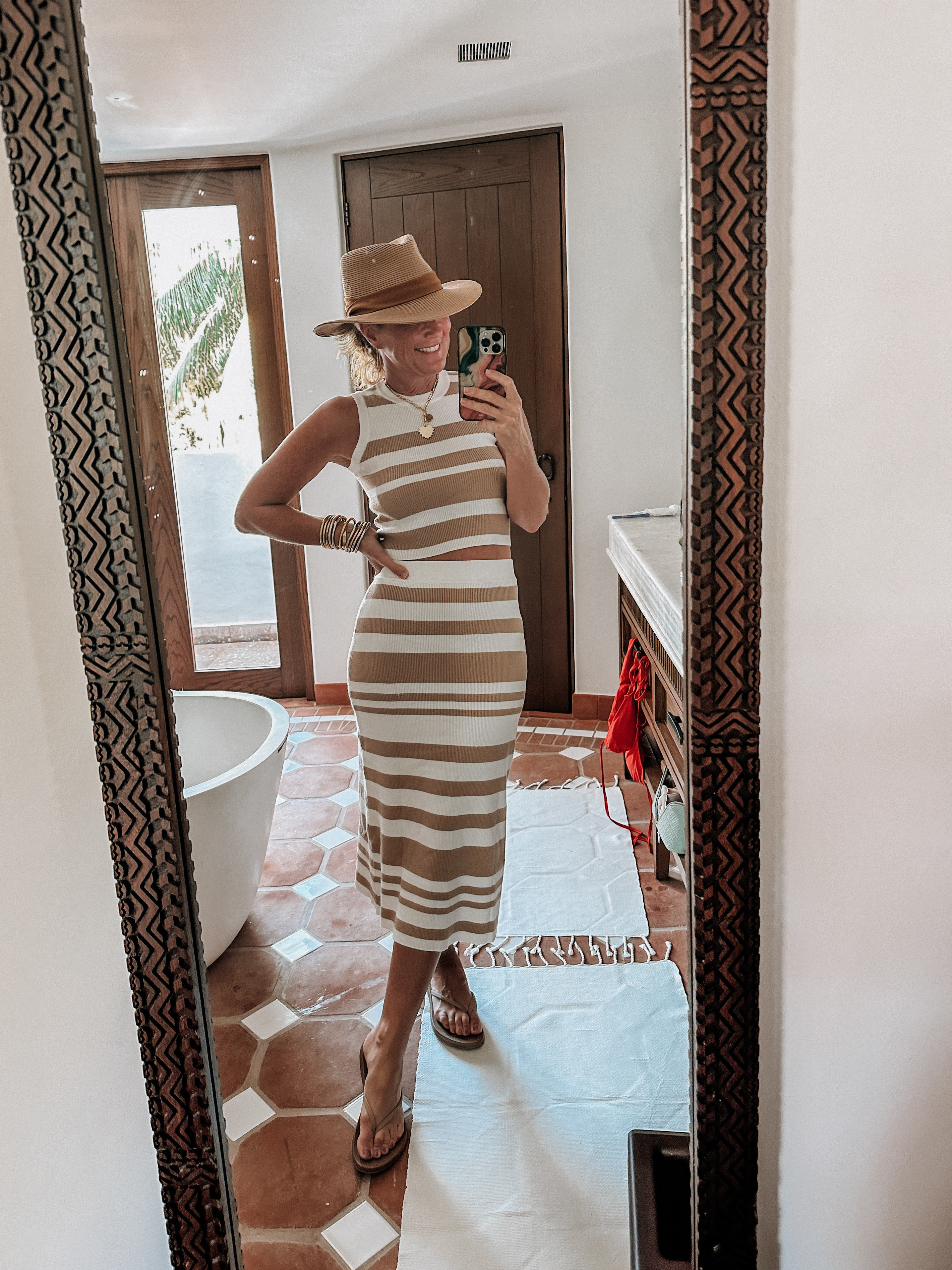 This ribbed sweater set is a great find! So chic, but great price! I’m in a small, but size up of you’re busty 

#LTKOver40