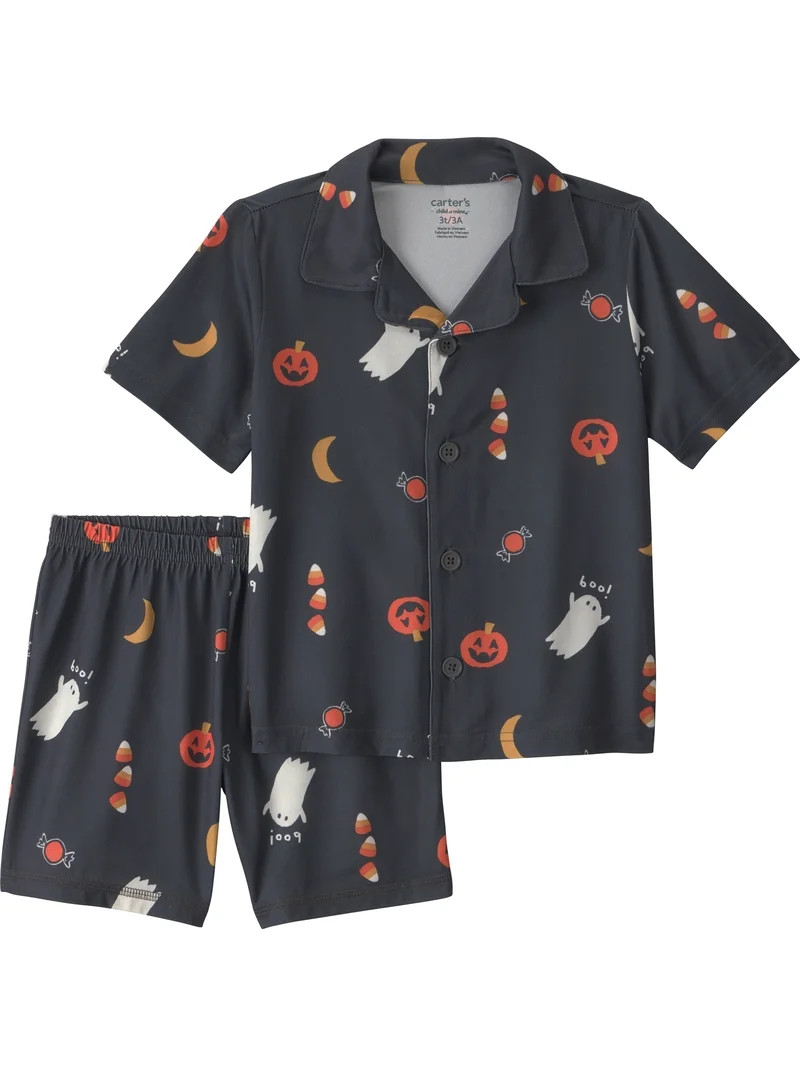 Carter's Child of Mine Baby and Toddler Halloween Pajama Shorts Set, 2-Piece, Sizes 12M-5T | Walmart (US)