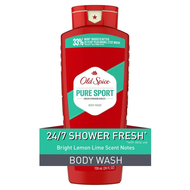 Old Spice Men's Body Wash, High Endurance, Pure Sport Scent, 24 fl oz | Walmart (US)