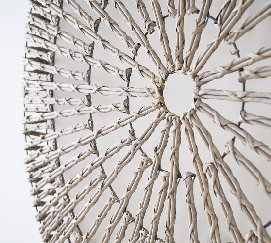 Handwoven Willow Wheel Wall Art - 48" | Pottery Barn (US)