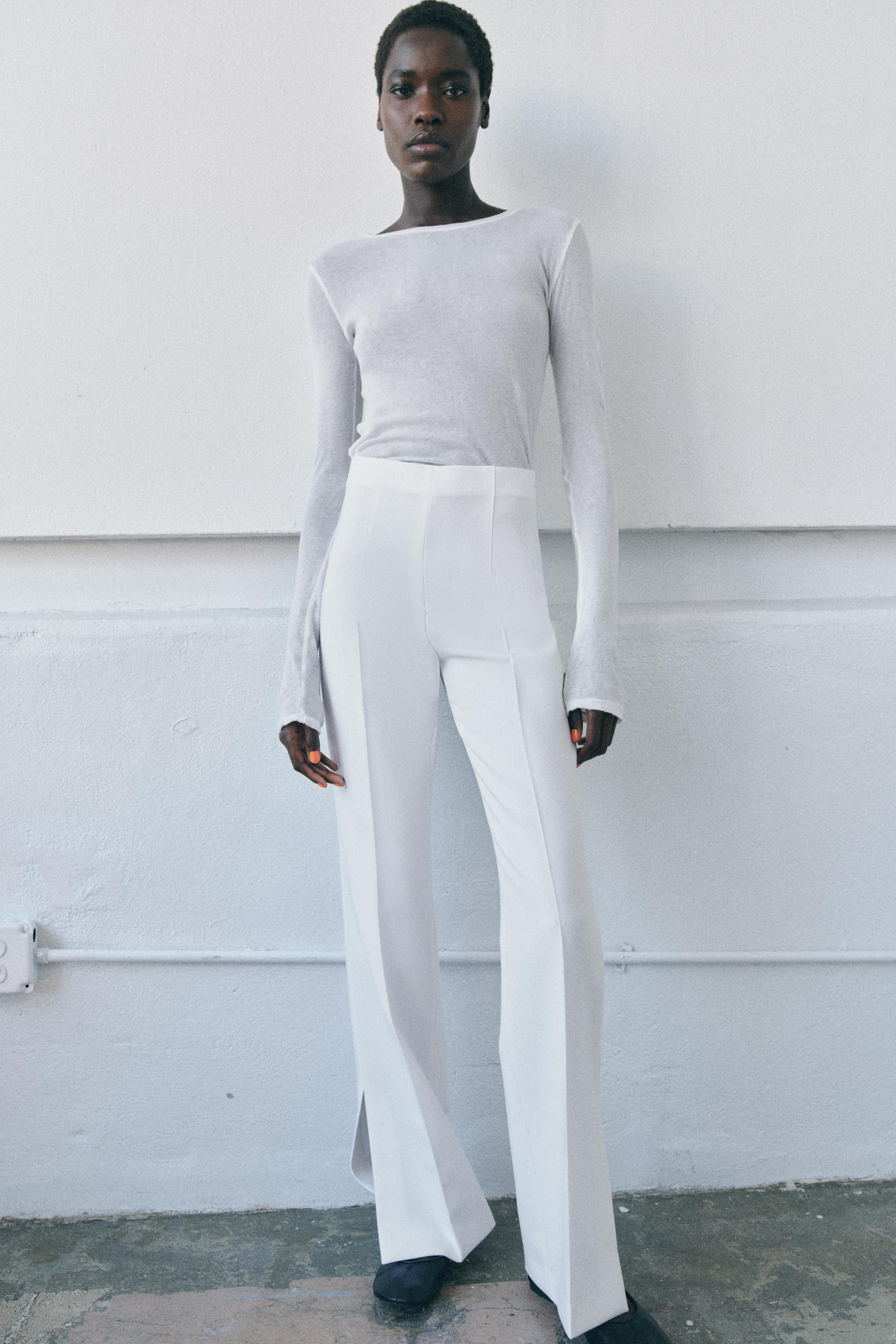 FLARE TROUSERS WITH VENTS ZW COLLECTION | Zara UK