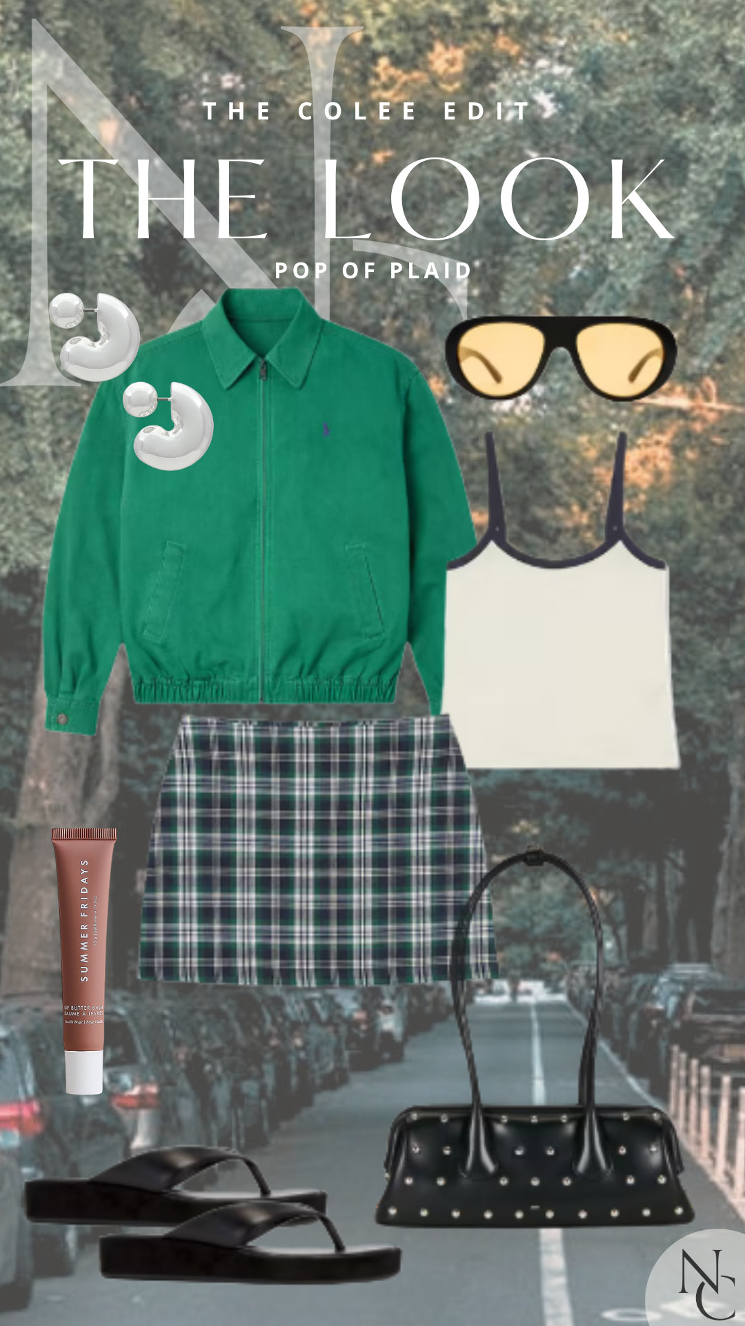 Plaid…but make it cool. 💚

A mini + fitted tank gets the perfect fall update with that green jacket, then I added chunky silver earrings, sporty sunnies, studded bag + platform flip-flops to keep the whole thing from feeling too preppy.

A little prep. A little sporty. A little unexpected. Exactly my kind of mix. 😉

#PlaidStyle #PreppyStyle #FallOutfit #TheColeeEdit #LTKStyle 

 #LTKdayinmylife #LTKgrwm #LTKootd