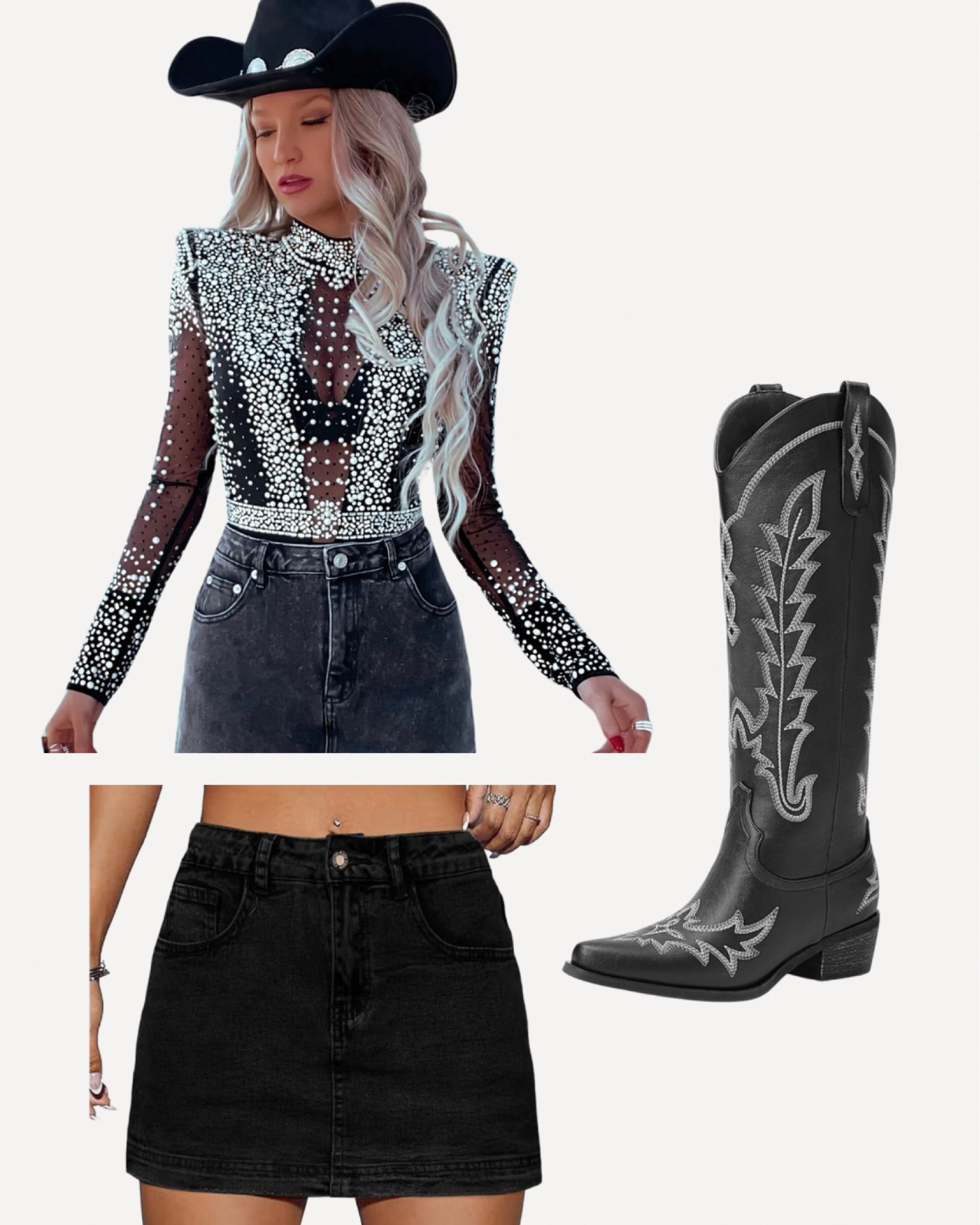 Rhinestone cowgirl #rhinestone #cowgirl #country #concert #festival #glam 