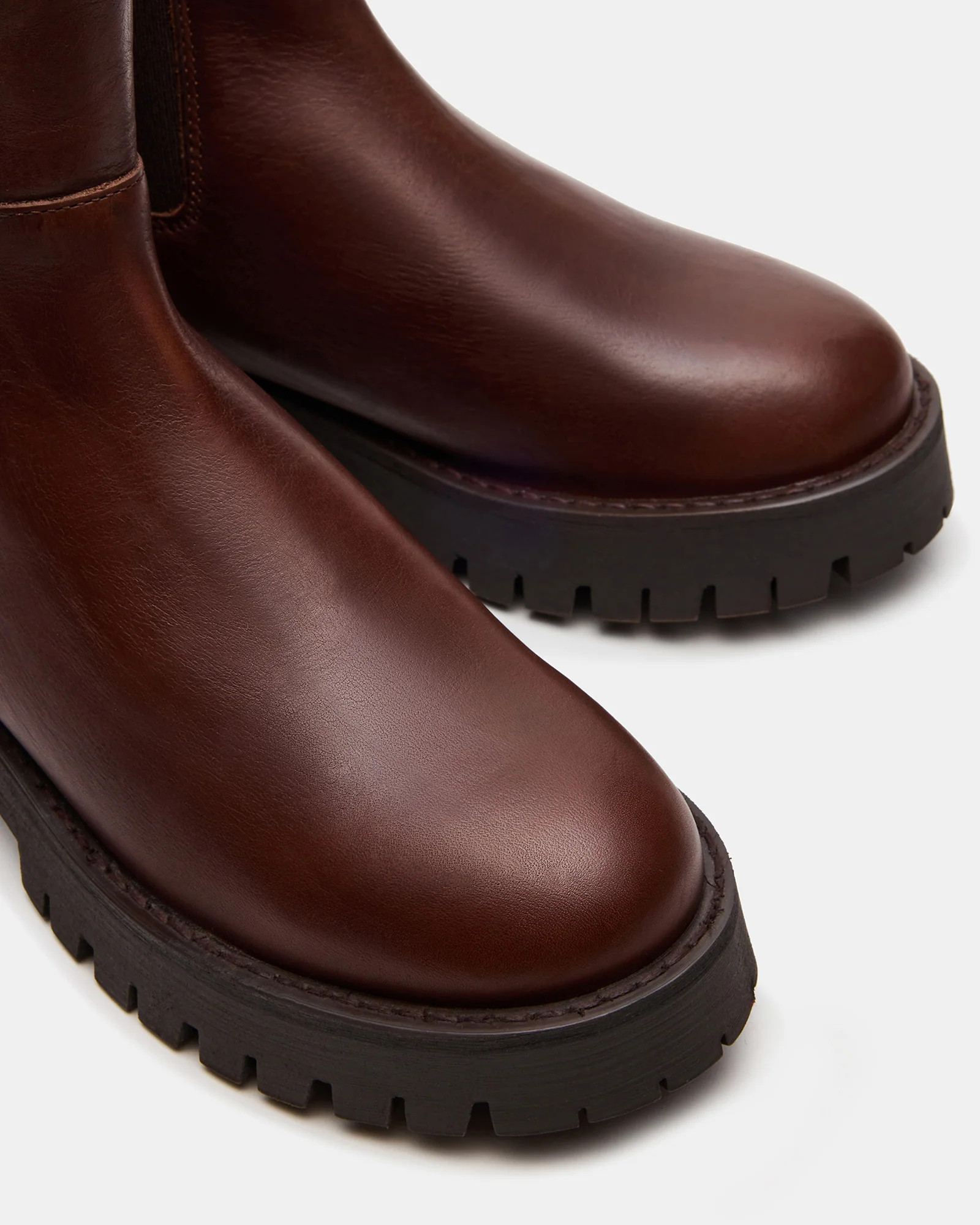 LOWA Brown Leather Lug Chelsea Platform Women's Ankle Boot | Steve Madden (US)