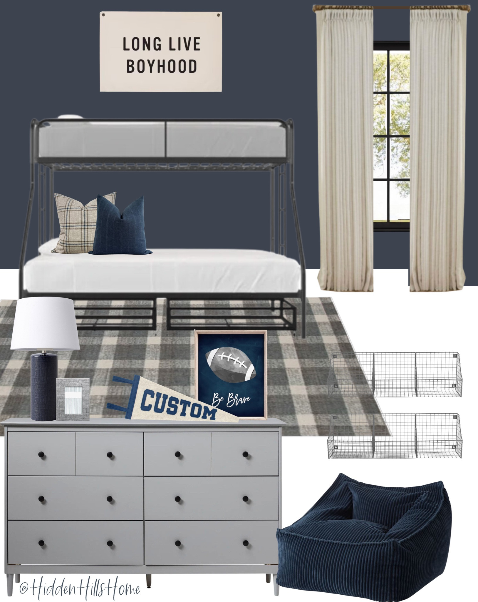 Boys bedroom, bunk room, bunk beds, boys room decor mood board, kids bedroom decor ideas #boysbedroom 

#LTKhome #LTKkids #LTKsalealert