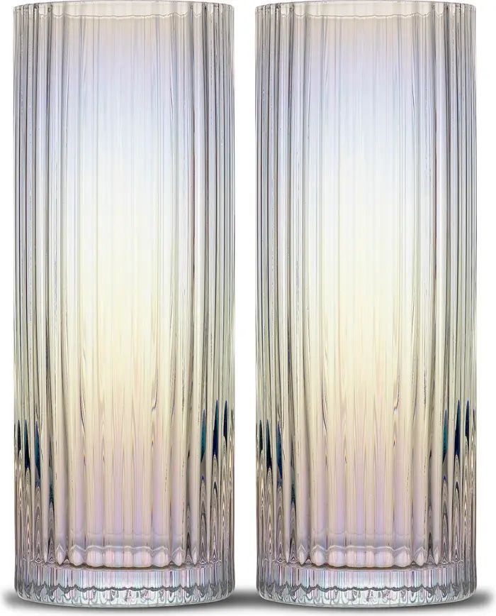 Christian Siriano Set of 2 Stunning Chroma Iridescent Coupe Glasses | Nordstrom Rack