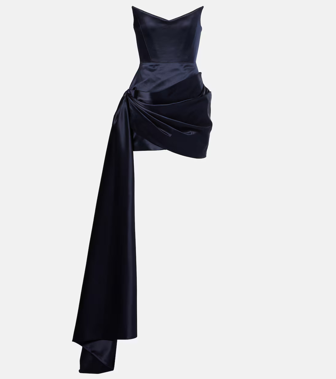 Asymmetric satin corset dress | Mytheresa (INTL)