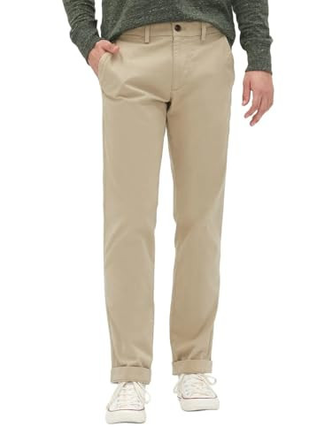 GAP Mens Essential Straight Fit Khaki Chino Pants Iconic Khaki 34X34 | Amazon (US)