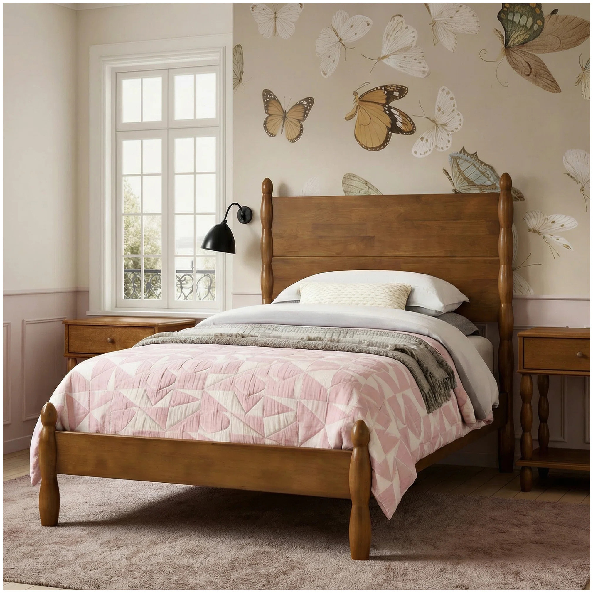 Eloise Solid Wood Twin Spindle Bed Frame | Wayfair North America