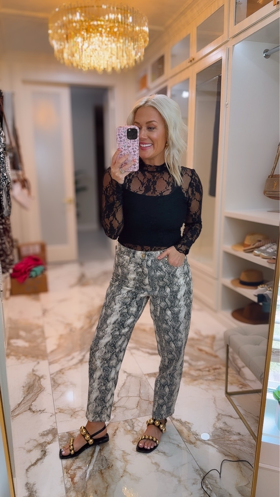 Today’s outfit of the day for our podcast recording! Casual yet dressy 
Pants are restocked size 6