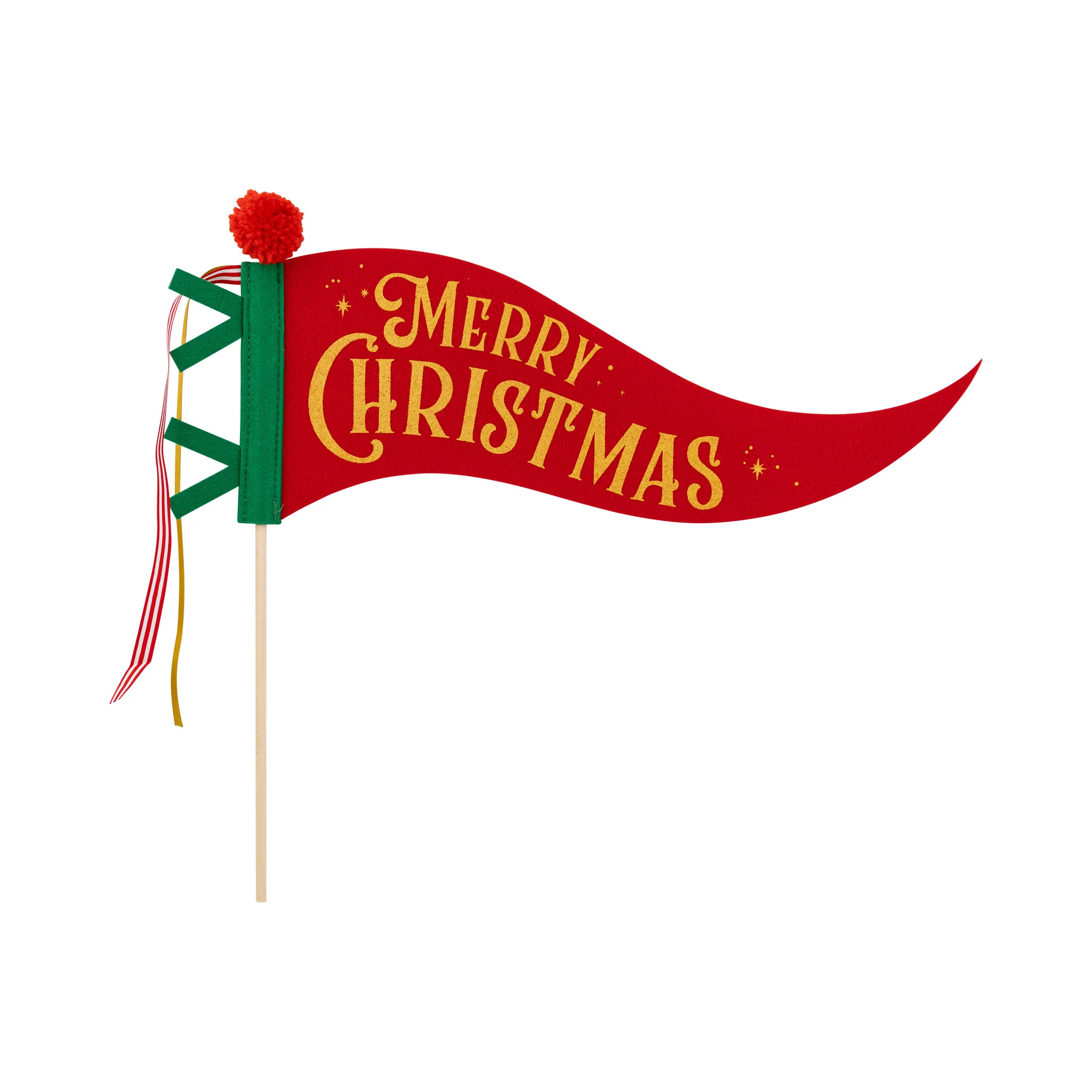 Merry Christmas Felt Pennant Banner | My Mind's Eye