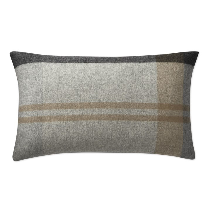 Plaid Lambswool Pillow Cover | Williams-Sonoma