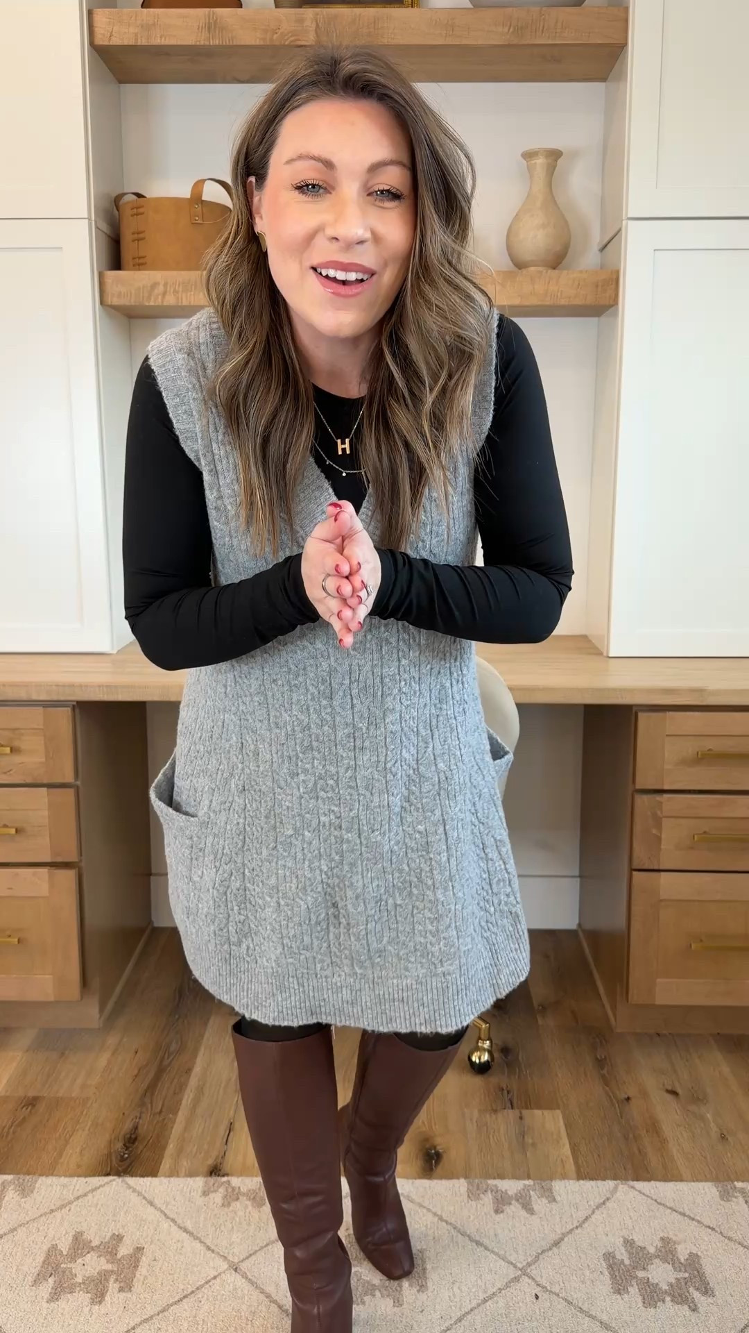 Amazon sweater dress! Bump and buffet friendly & great option for the holidays! 

#LTKootd #LTKHoliday #LTKU