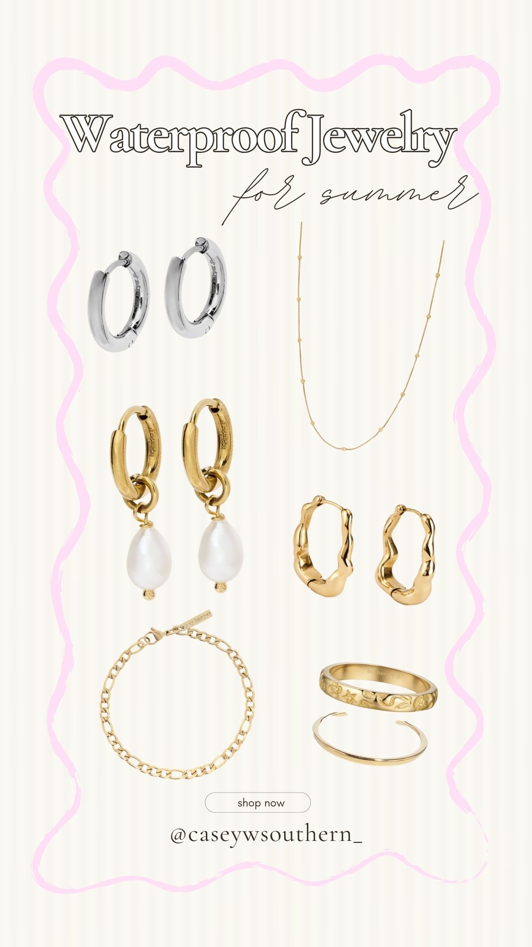 Waterproof jewelry for summer!

#LTKSeasonal #LTKdayinmylife