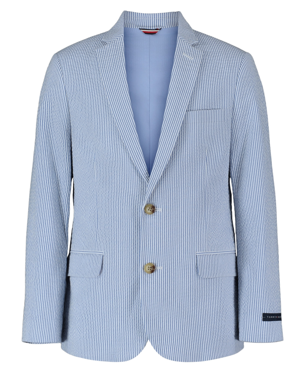 Tommy Hilfiger Boys' 8-20 Stretch Seersucker Sport Jacket - Blue | Macy's