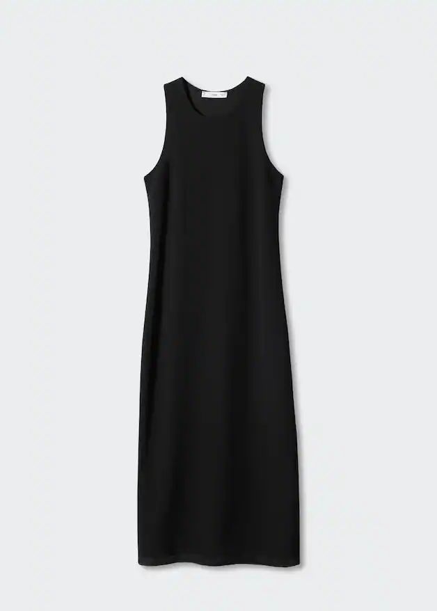 Asymmetrical back opening dress | MANGO (UK)