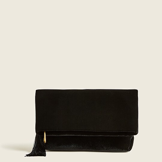 Velvet foldover clutch | Velvet Purse | Holiday Outfit | Jcrew | Black Friday | J. Crew US