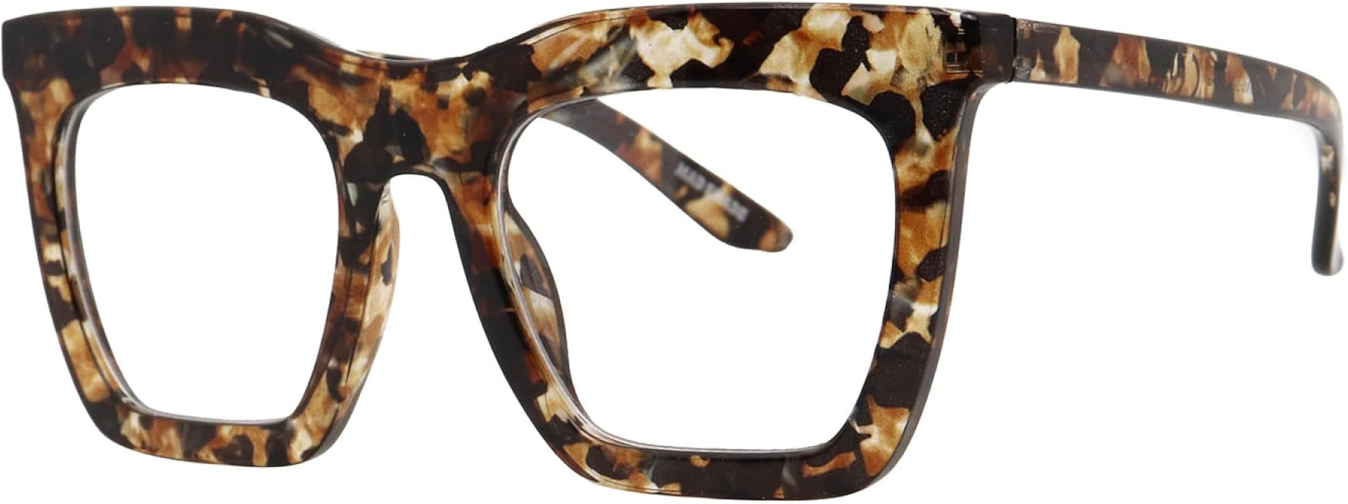 Mad Shade Clear Lens Non-Prescription Fake Glasses for Women & Men, Retro Oversized Eyewear, Tren... | Amazon (US)