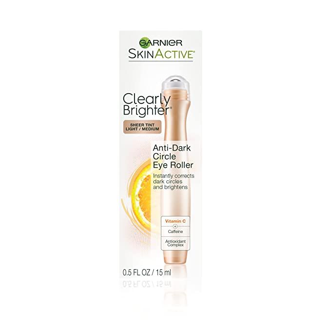 Garnier SkinActive Clearly Brighter Tinted Eye Roller, Light Medium, 0.50 Ounce | Amazon (US)