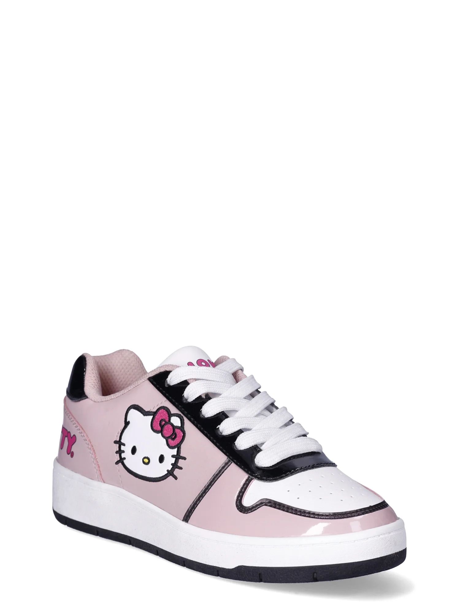 Hello Kitty by Sanrio Women's Pink Casual Court Sneakers, Sizes 6-11, Regular Width | Walmart (US)