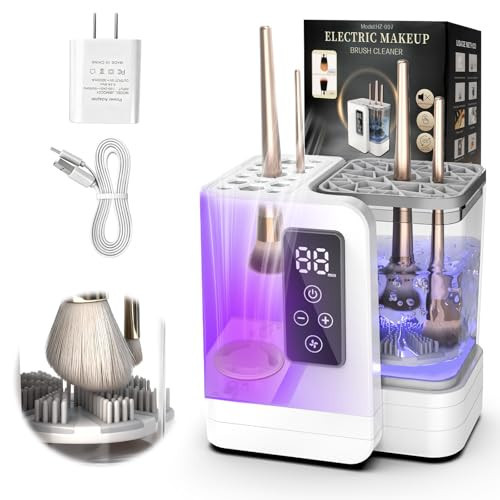 5-in-1 Electric Makeup Brush Cleaner & Dryer Machine- Portable Automatic USB Cosmetic Brushes Cleaner Tool with Deep-Clean Silicone Brush for All Size Brushes (Contour, Eyeshadow, Blush) | Amazon (US)