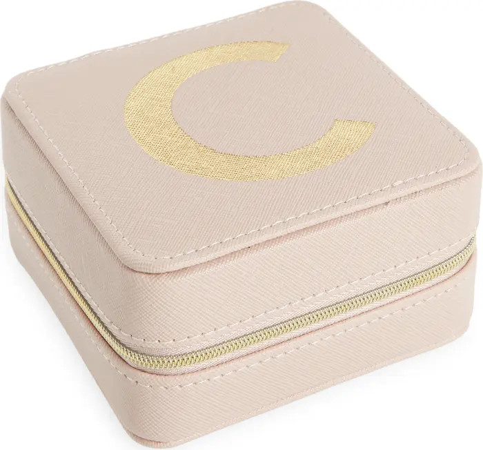 Initial Zip Square Jewelry Box | Nordstrom