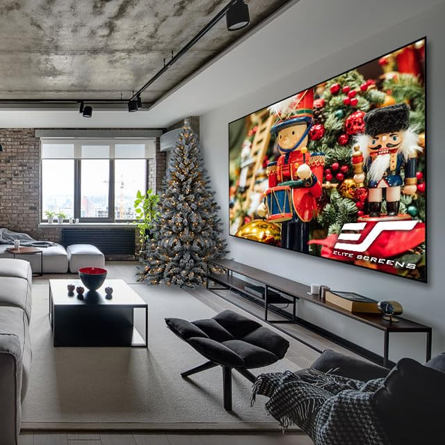 Elite Screens Edge Free Ambient Light Rejecting Fixed Frame Projection Projector Screen,Aeon Cine... | Amazon (US)