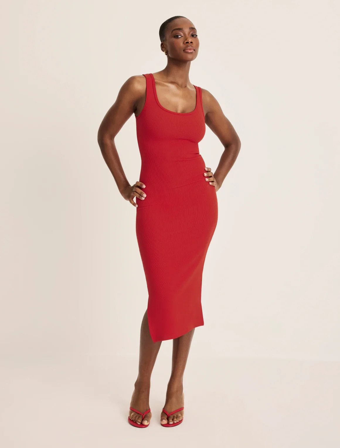 SculptRib\u2122 Cotton Tank Dress | Knix US