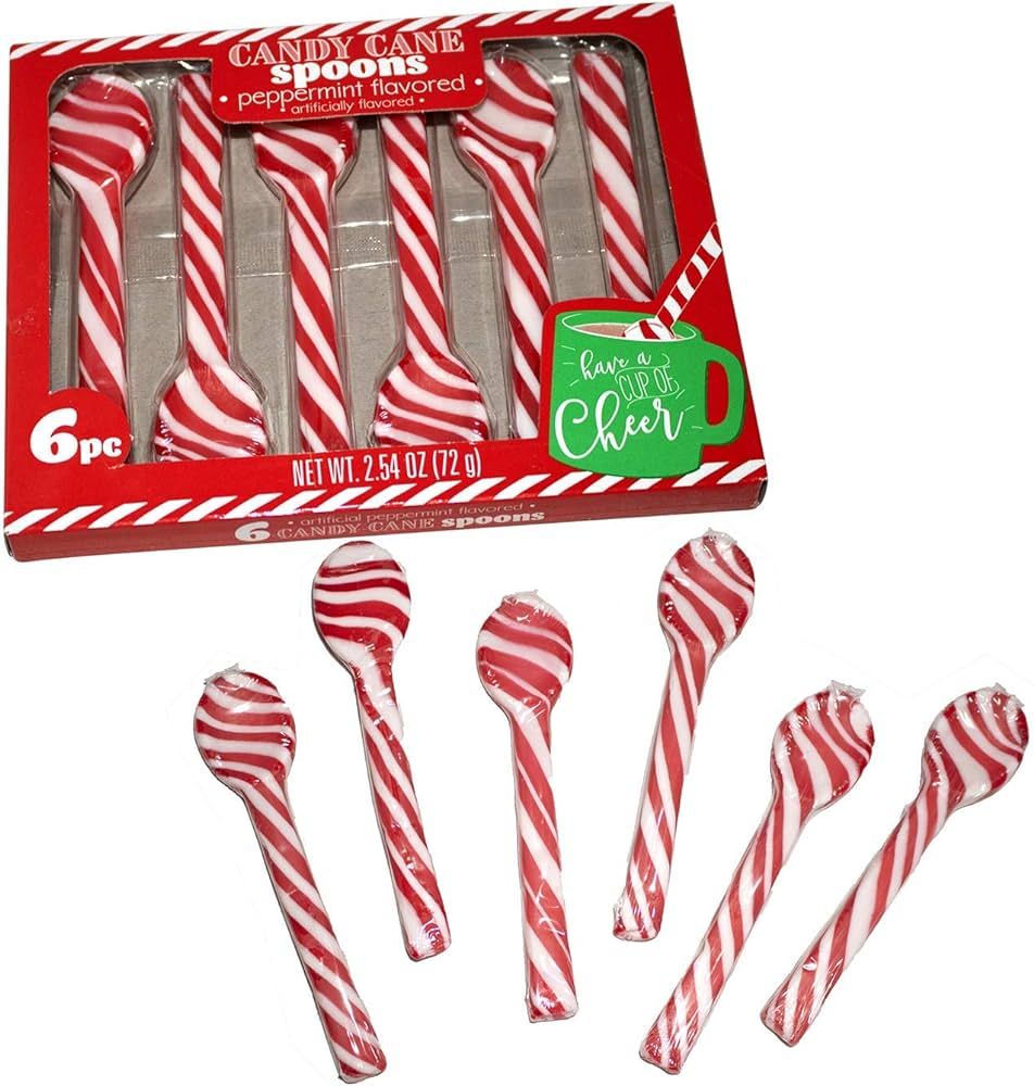 CANDY CANE Spoons, peppermint flavored, (1) box | Amazon (US)