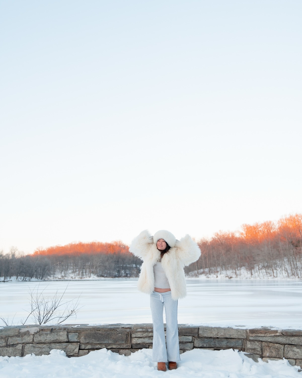 Snow outfits, fur coat, low rise flared sweat pants

#snowday #igdc #dmvphotographer #snowphotography #snowphotoshoot 

Snow photo ideas, digital camera photos, snow photoshoot ideas