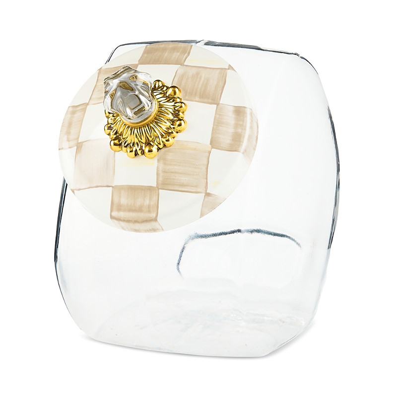 MacKenzie-Childs Cookie Jar with Mocha Check Lid | Bloomingdale's (US)