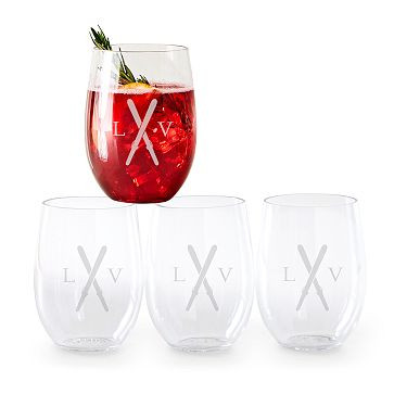 Acrylic Stemless Wine Glasses | Mark and Graham