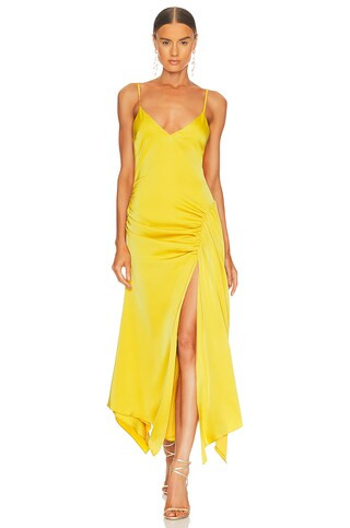 NBD Evangeline Gown in Goldenrod from Revolve.com | Revolve Clothing (Global)