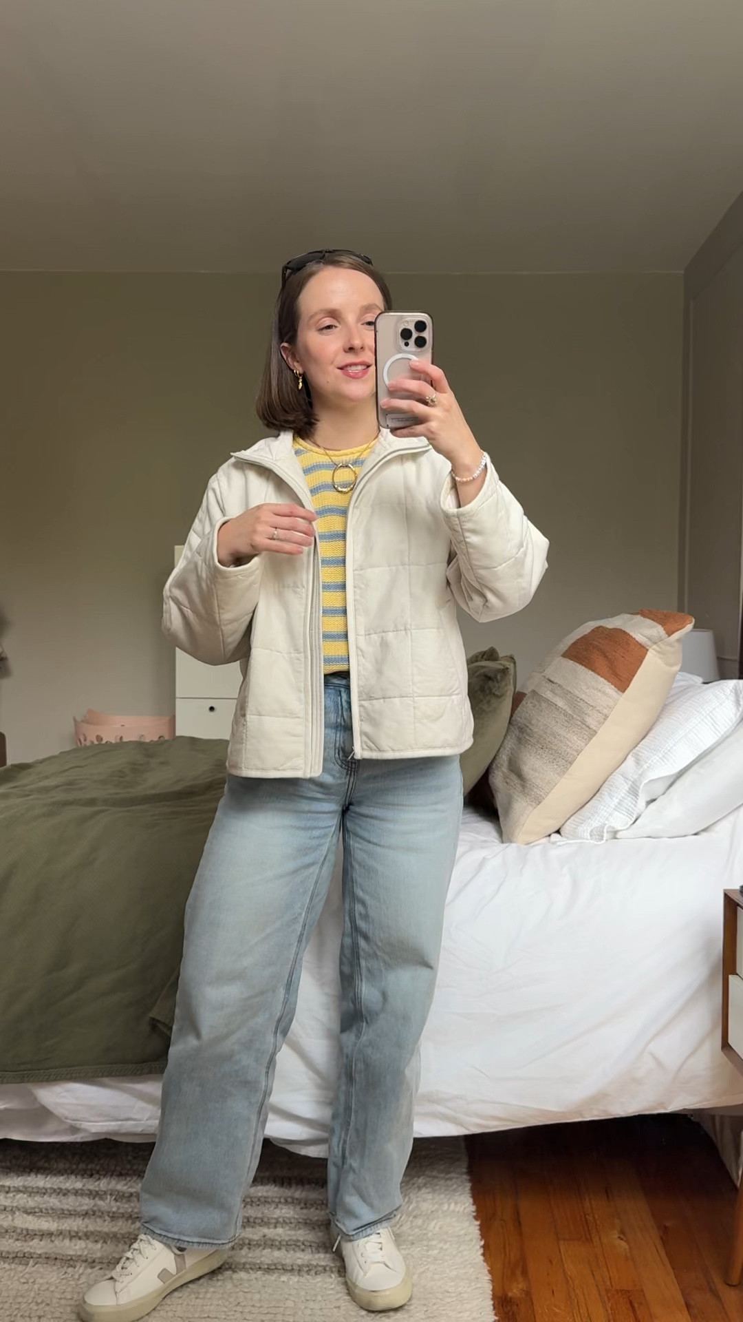 The quilted jacket I’ve worn everyday for 2 weeks. Perfect thick quilting 
Wearing xs
25 barrel jeans

#LTKootd #LTKPetite #LTKSaleAlert