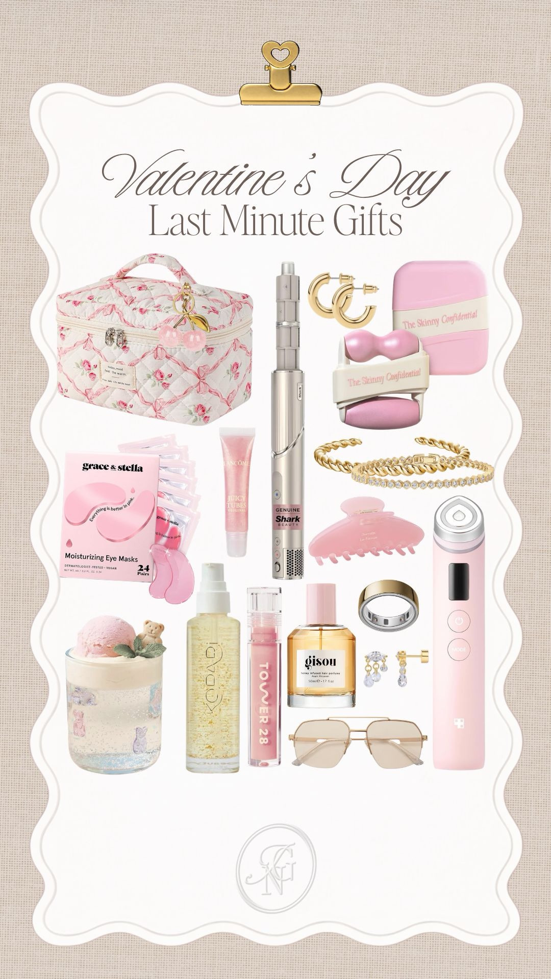 Cutie last minute Valentine’s Day gifts 💝 

#valentinesgift #amazon #valentines
#giftideas #beautygifts #makeupbag #bows #lipgloss #medicube #eyepatch #iconglass #giftsforher #galentine 

#LTKValentine #LTKSeasonal #LTKselfcare