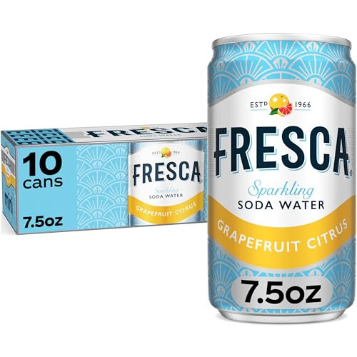 Fresca Citrus Soda Soft Drink Fridge Pack Mini Cans, 7.5 fl oz, 10 Pack | Amazon (US)
