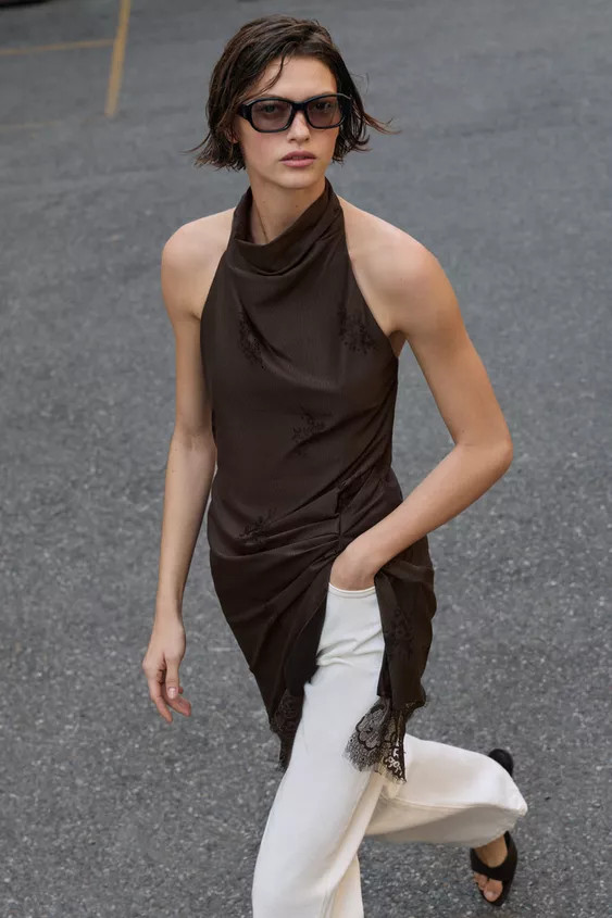 HALTER CAMISOLE DRESS | Zara UK