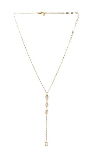 Ettika Sparkle Dip Lariat in Metallic Gold. | Revolve Clothing (Global)