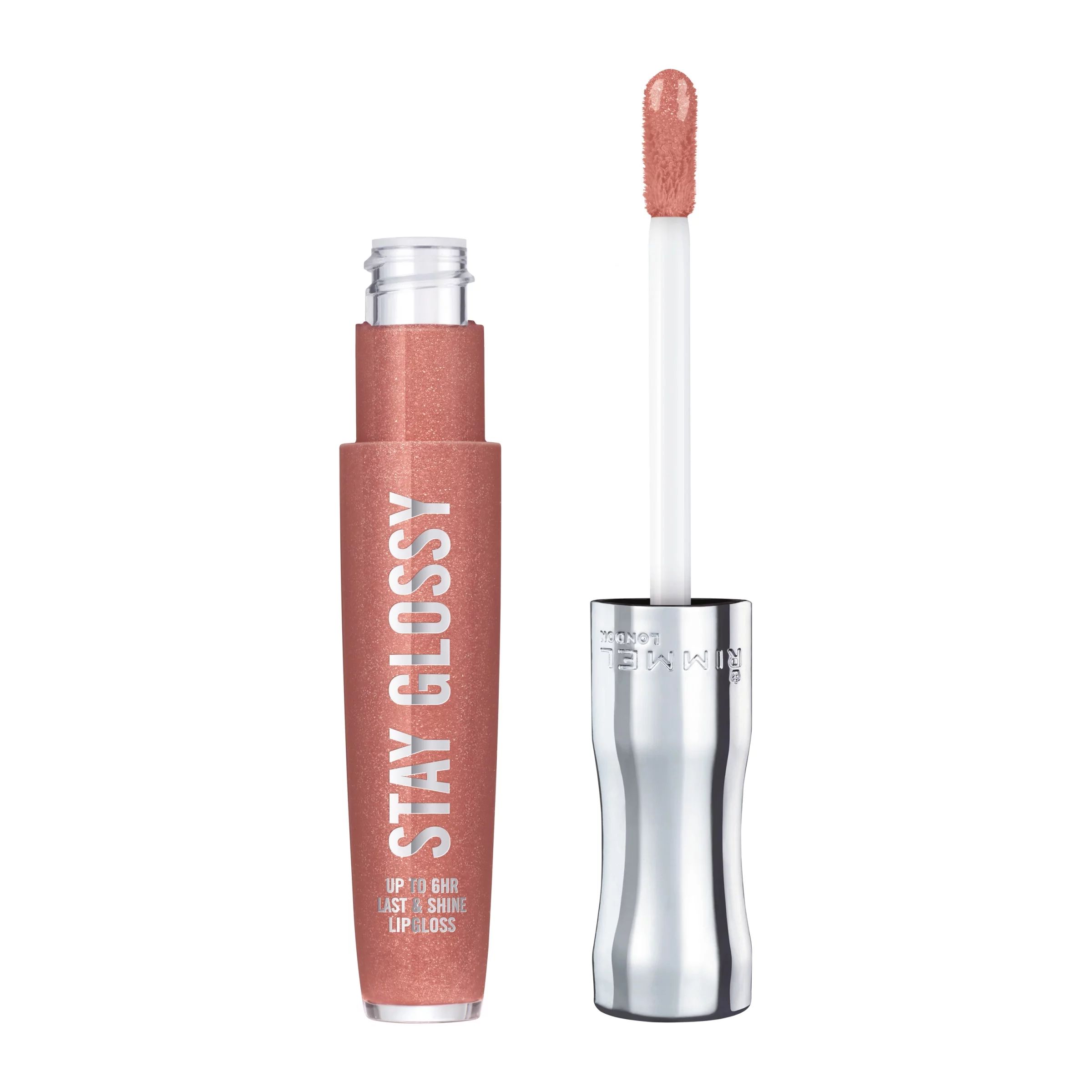 Rimmel Stay Glossy Lip Gloss, Down To Gloss, 0.18 oz - Walmart.com | Walmart (US)