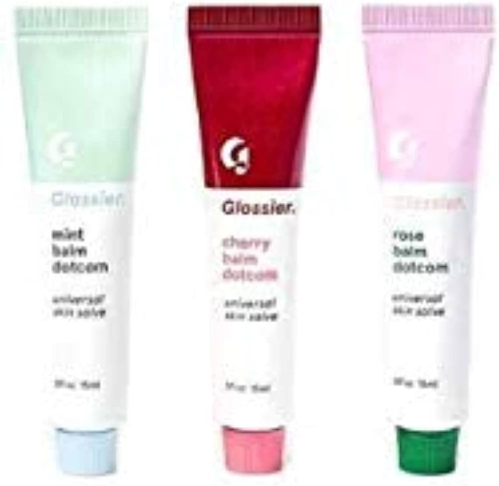 Glossier Balm Dotcom Cherry, Rose & Mint 0.5 fl oz each Pack of 3 | Amazon (US)