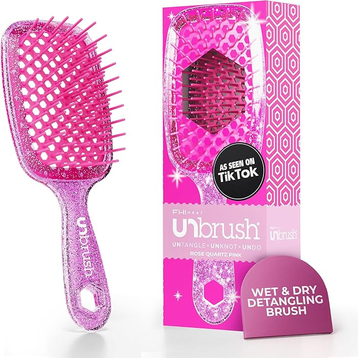 FHI Heat UNbrush Detangling Brush for Pain-Free Brushing on All Wet or Dry Hair Types \u2014 Dura... | Amazon (US)