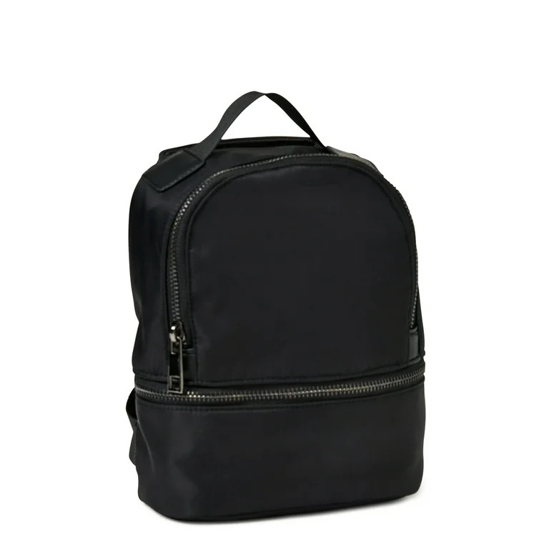 No Boundaries Women's Hands Free Mini Backpack Black - Walmart.com | Walmart (US)