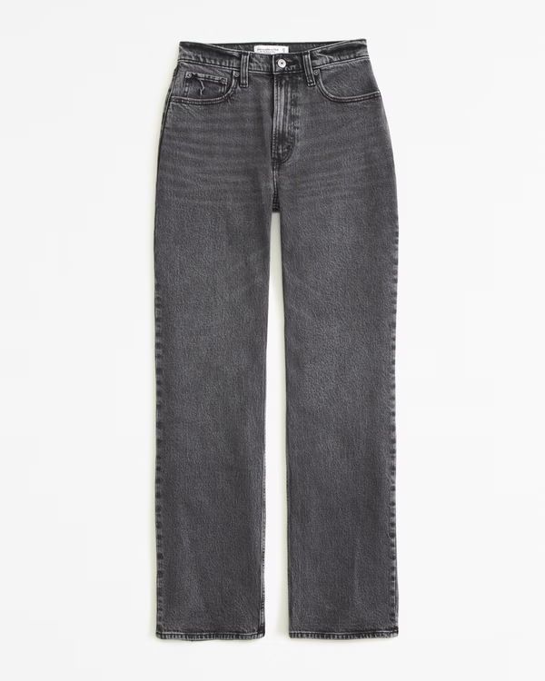 Women's Curve Love High Rise 90s Relaxed Jean | Women's Clearance | Abercrombie.com | Abercrombie & Fitch (US)