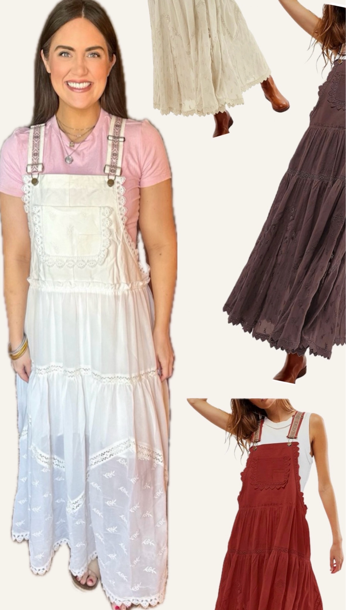 Amazon // Amazon finds // Amazon outfit // outfit inspo // ootd // free people // boho // overall dress // lace 

#LTKStyleTip #LTKFindsUnder50 #LTKFindsUnder100