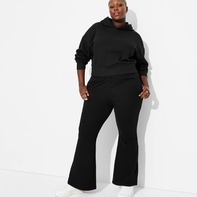 Women's Cropped Pullover Hooded Sweatshirt - Wild Fable™ | Target